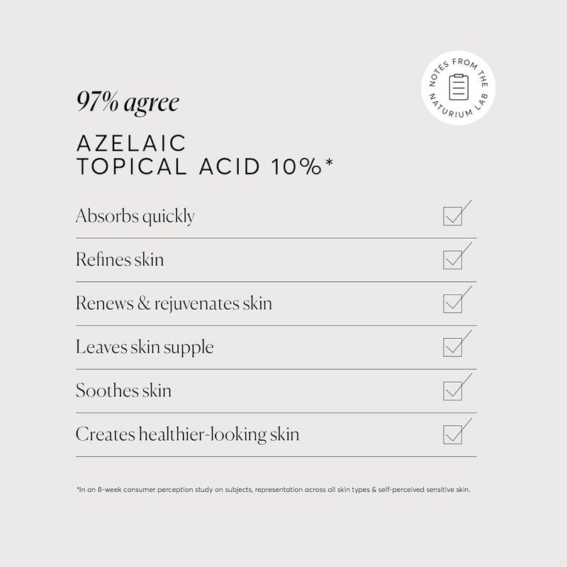 Naturium Azelaic Acid 10% Treatment | Face & Skin Care with Niacinamide & Vitamin C - 1 oz
