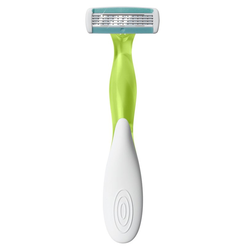 BIC Soleil Comfort Scented Disposable Razors for Women, Sensitive Skin Razor with Aloe Vera and VItamin E Lubricating Strip and 4 Blades, 3 Piece Razor Set