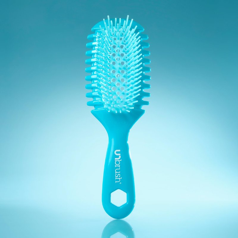 FHI Heat UNbrush Curl Defining Brush — Wavy, Coily, and Curly Hair Brush with DuoFlex Bristles & StyleCurl Handle — for Gentle Detangling & Faster Styling on Wet Hair - Cool Breeze