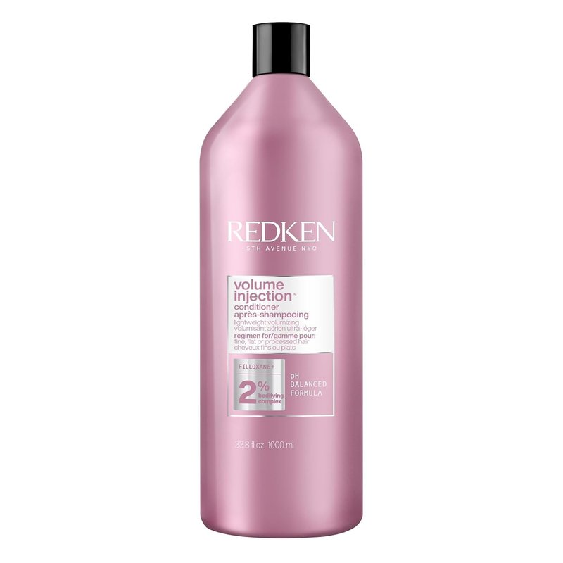 Redken Volume Injection Conditioner - Volumizing & Detangling for Fine Hair, Paraben-Free Formula