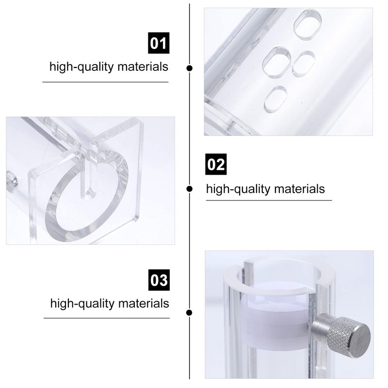 Scicalife Mouse Restrainer, Acrylic Transparent Laboratory Mice Restrainer for Research, Mouse Holder for 25-50G Gram Mice, Cages Fixing Tool Lab Equipment