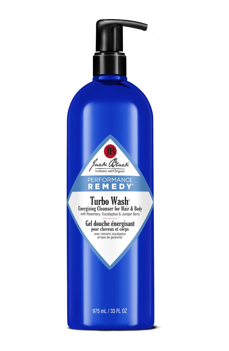 Jack Black Turbo Wash Energizing Body & Hair Cleanser, 33 Fl Oz – Rosemary, Eucalyptus & Juniper Berry – Mens Body Wash, Mens Shampoo, Skin Care, Hair Care, Dual-Purpose Body Wash Men, Sulfate–Free