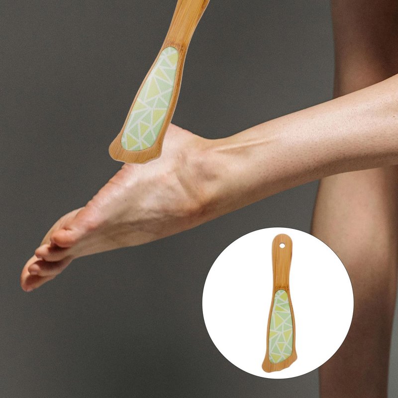 COHEALI Handle Nano Glass Double-Sided Foot File Pedicure Tool Dead Skin Remover Foot Scrubber Callus Remover for Home