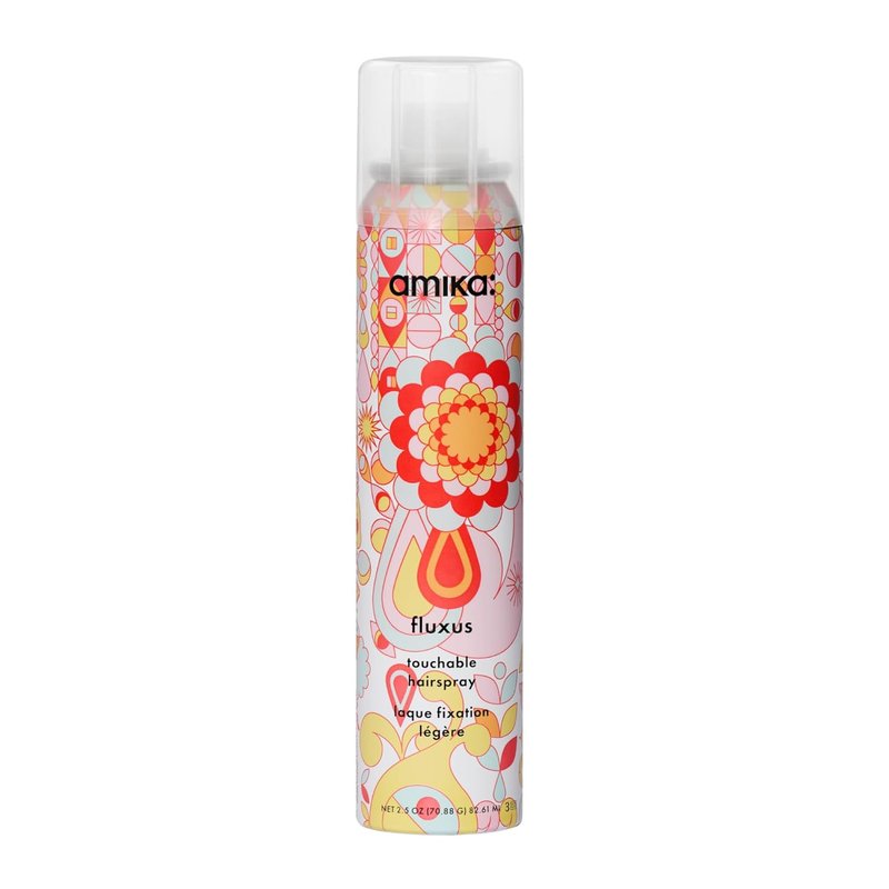 Amika Fluxus Touchable Hairspray - Flexible Hold & Shine | Lightweight Formula for All Hair Types