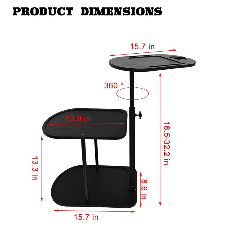 Height Adjustable Bamboo Bathtub Tray Table - 3 Tier Freestanding Bath Caddy Shelf for Tub,Bath Table Tray Tub Shelf for Luxury Spa Experience at Home