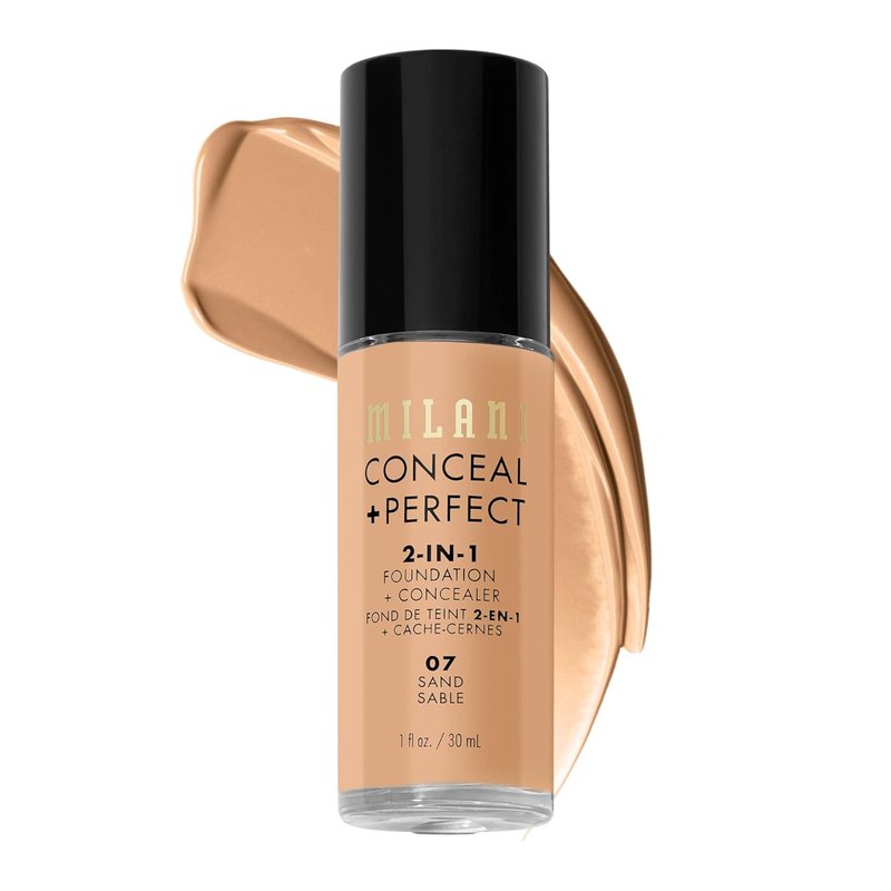Milani Conceal + Perfect Liquid Foundation - Sand Shade | 1 Fl. Oz.