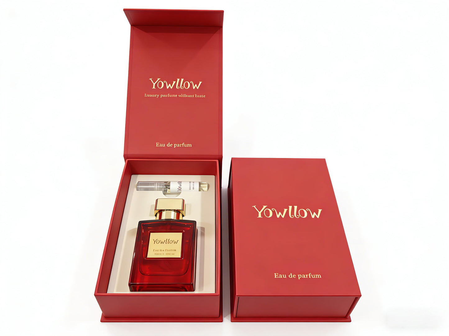 Yowllow Ambery Vanilla Eau de Parfum Inspired by Y S.L's B.lack O.pium Women Long-Lasting & Pure Fragrance Spray, 3.4 FL/OZ (100ML)