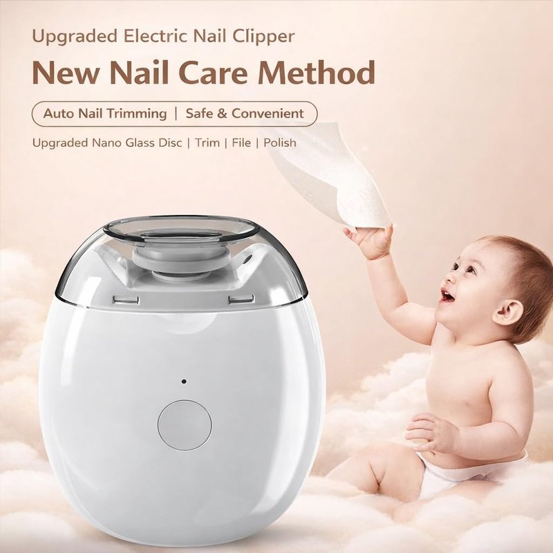 Electric Nail Clipper with Built-in LED Light, 3-Speed Cordless Nail Grinder Cutter, Mess-Free Nail Clippings Catcher, Portable for Fingernails & Toenails, Seniors, Kids & Travel