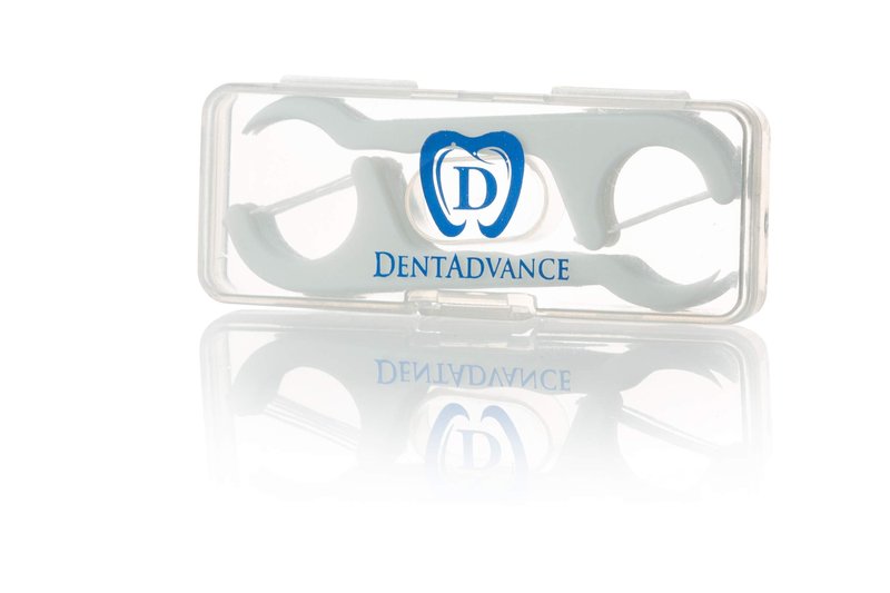 DentAdvance Original Dental Floss Picks - Premium Angled, Easy Reach Back Teeth | Tooth Flossers | Unflavored, 30 ct, w/Travel Case…