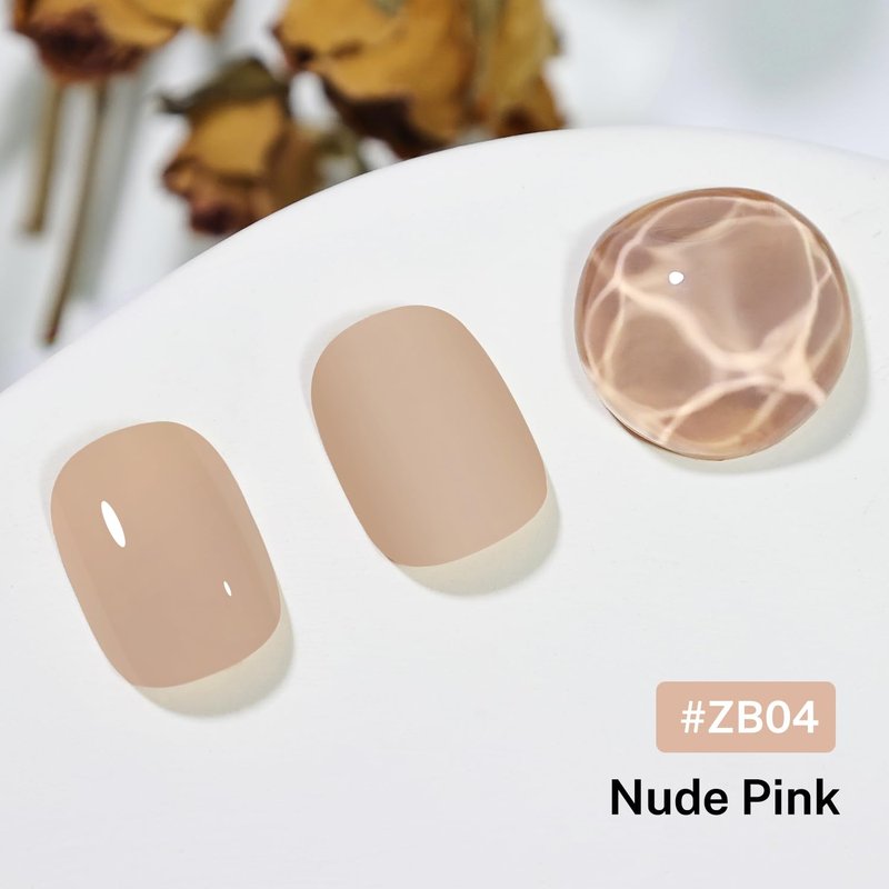 OpenLive 16.5ml Nude Pink Nail Polish Large Volume Quick Drying Light Pink Nail Polish, Fast Drying and Long Lasting Color Nail Art DIY Home Manicure Gift for Women