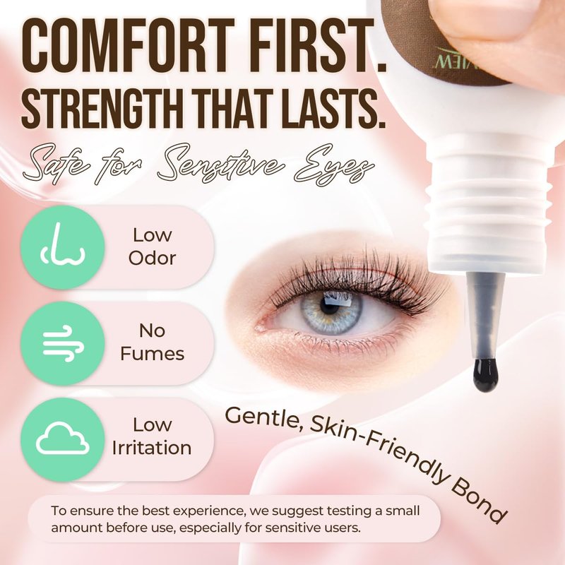 LASHVIEW Lash Cluster Glue - Strong Hold for 3-4 Weeks | Waterproof, Low Irritation, Quick Dry (5ml)