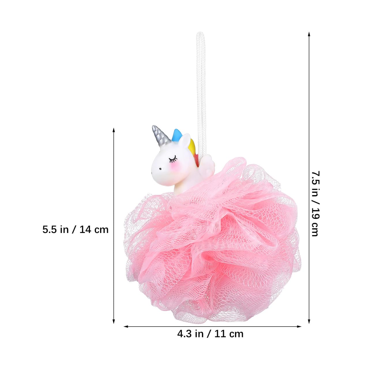 Balacoo Shower Loofah: 2 Pcs Unicorn Loofahs Animal Loofah Kids Loofah Bath Sponge Exfoliating Scrubber Bathing Ball for Girls Boys
