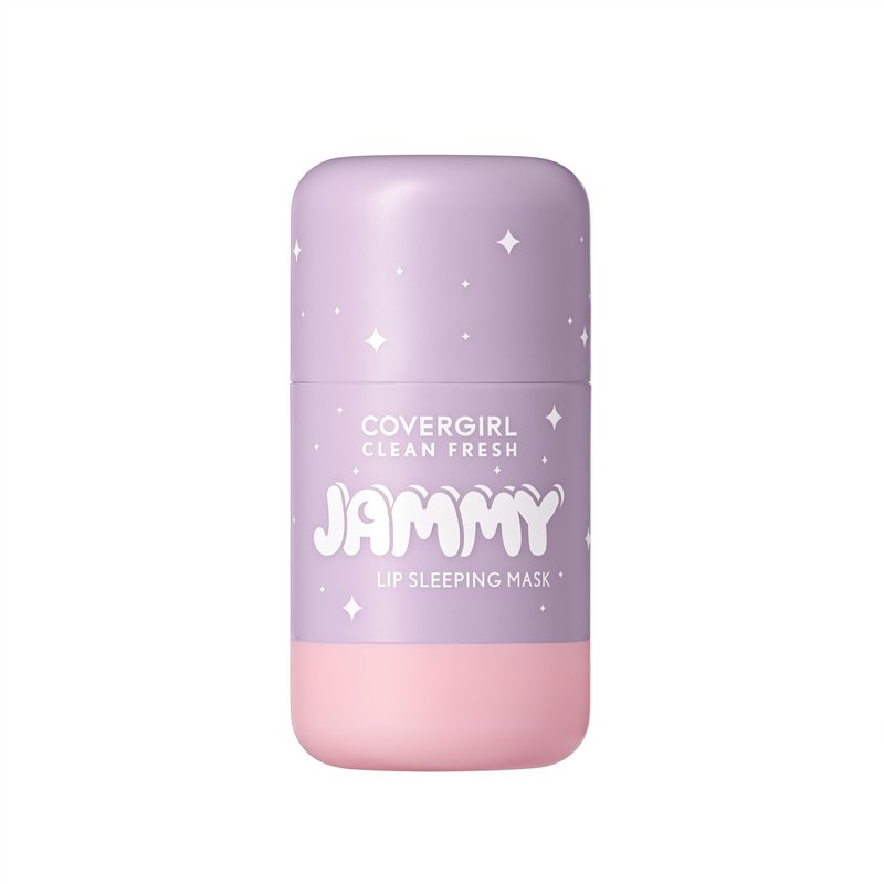 COVERGIRL Clean Fresh Jammy Lip Sleeping Mask, Lavender Scent, with Avocado & Grape Seed Oils, No-Touch Applicator – 10 Whipped Lavender