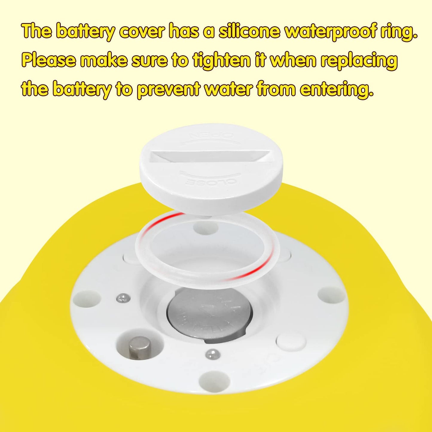 BabyElf Baby Bath Thermometer, Digital Bath Tub Water Temperature Monitor with Fast & Accurate Readings, Floating Duck Toy for Infant & Toddler Bathtub, Room Temperature Display