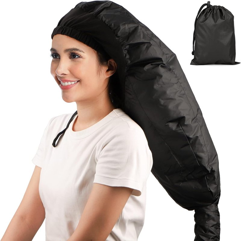 Segbeauty Bonnet Hooded Hair Dryer Attachment - Extra Large Adjustable Deep Conditioning Cap for Curly Hair Care