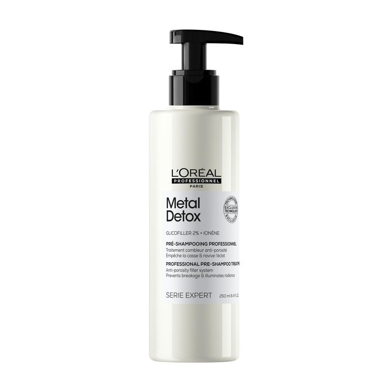 L'Oréal Professionnel Paris Metal Detox Pre-Shampoo Treatment - Strengthens, Refills Micro-Breaks and Protects Against Hard Water Metals, For Damaged and Color-Treated Hair