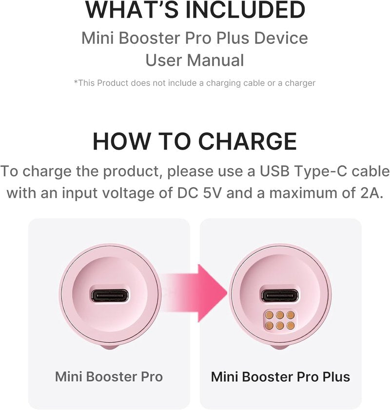 Medicube Booster Pro Mini Plus - Portable Facial Device for Radiance & Elasticity | 3-Mode Red, Blue, Purple | Beige