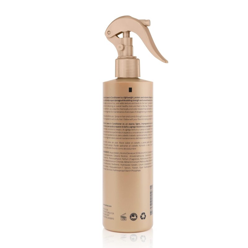 MOEHAIR Leave-In Conditioner - 12 Fl. Oz. | Protein & Argan Oil Infused | Curly Hair Detangler & Softener | Sulfate & Paraben Free