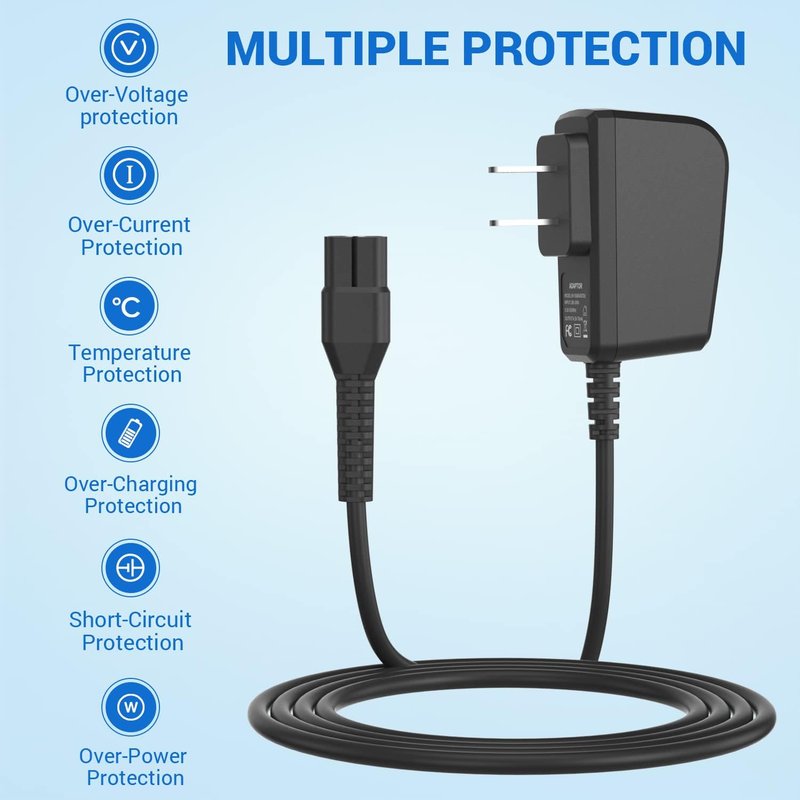 CGGXJP 4.3V Charger Compatible with Philips Norelco One Blade Old Model A00390 QP2520 MG3740 QP2521 QP2522 QP2515 MG5700 MG3720 Electric Shaver Replacement Power Cord