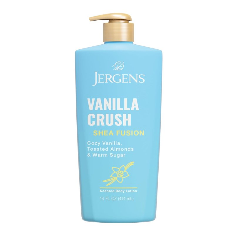 Jergens Shea Fusion Body Lotion - Vanilla Crush Moisturizer with Shea Butter & Vitamin E | 14 fl oz