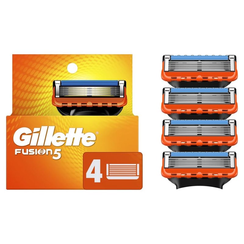 Gillette Fusion5 Razor Blade Refills - 4 Count | Lubrastrip for a Comfortable Shave