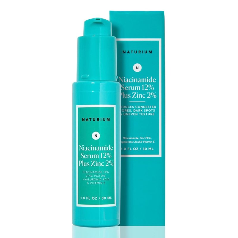 Naturium Niacinamide Face Serum 12% | Anti-Aging, Pore Minimizer & Dark Spot Corrector with Zinc, 1 oz