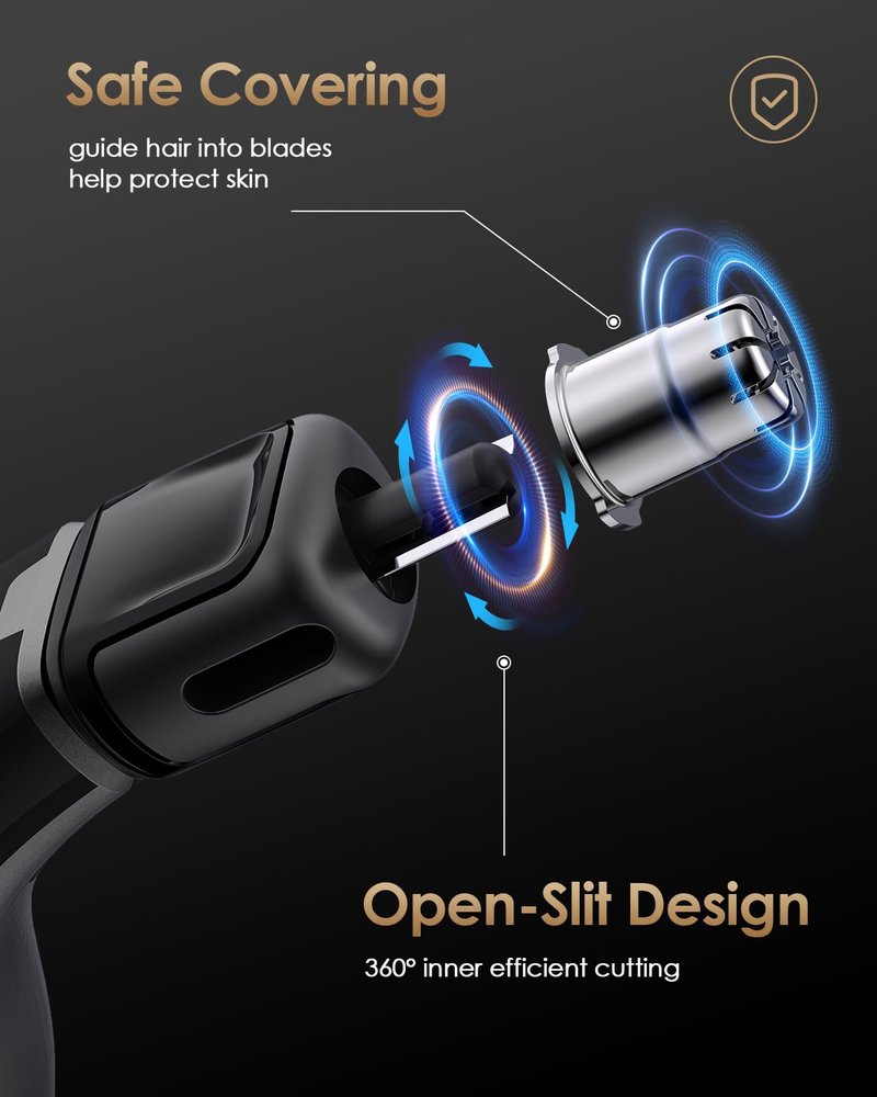 Nose and Ear Blade Replacement Head - Compatible with O Blade QP2734/QP2834/QP25XX/QP26XX/Pro 360 Precision Dual Blade, Waterproof, 360° Coverage, Rust Resistant Stainless Steel Easy Cleaning, One PC