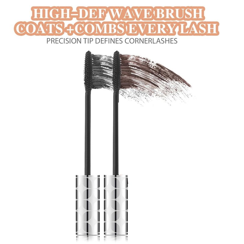 2026 New Mascara for Older Women 60 Plus - Volumizing & Lengthening Formula for Mature Women with Thinning Lashes, Non-Clumping, Waterproof & Long-Wearing (Black + Brown)