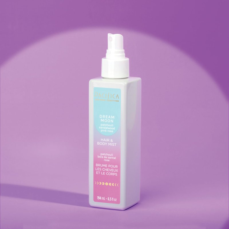 Pacifica Hair & Body Mist - Mini Dream Moon Hair & Body Spray for Women - Body Mist Perfumes for Women - Hair Perfume - Alcohol-Free Spray Designed For Head-To-Toe Wear, Vegan & Cruelty-Free, 2 Fl Oz