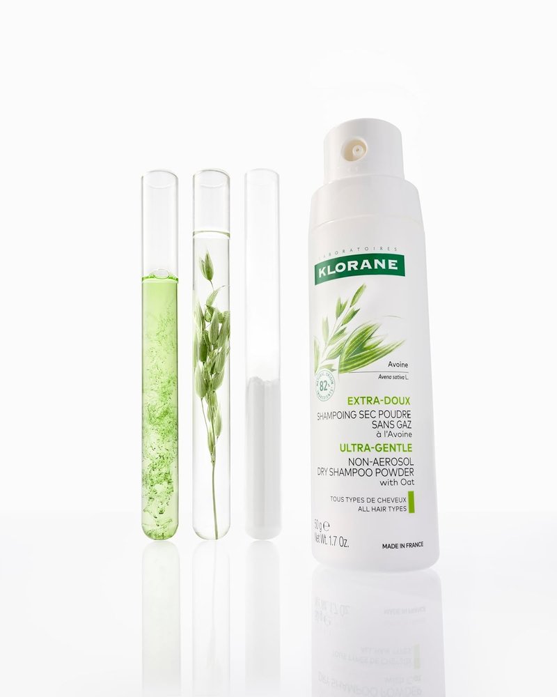 Klorane Ultra Gentle Dry Shampoo with Oat - Revive Hair Instantly, Eliminate Odor & Dirt - Vegan & Hypoallergenic
