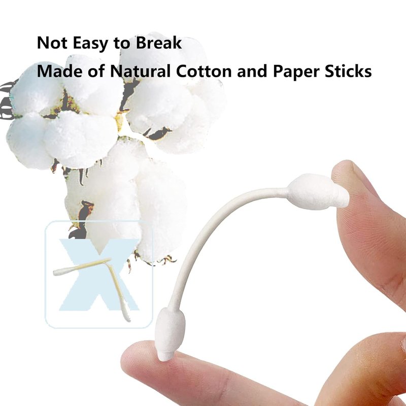 Safety Cotton Swabs for Babies - Large Tip Cotton Buds | 216 Pack