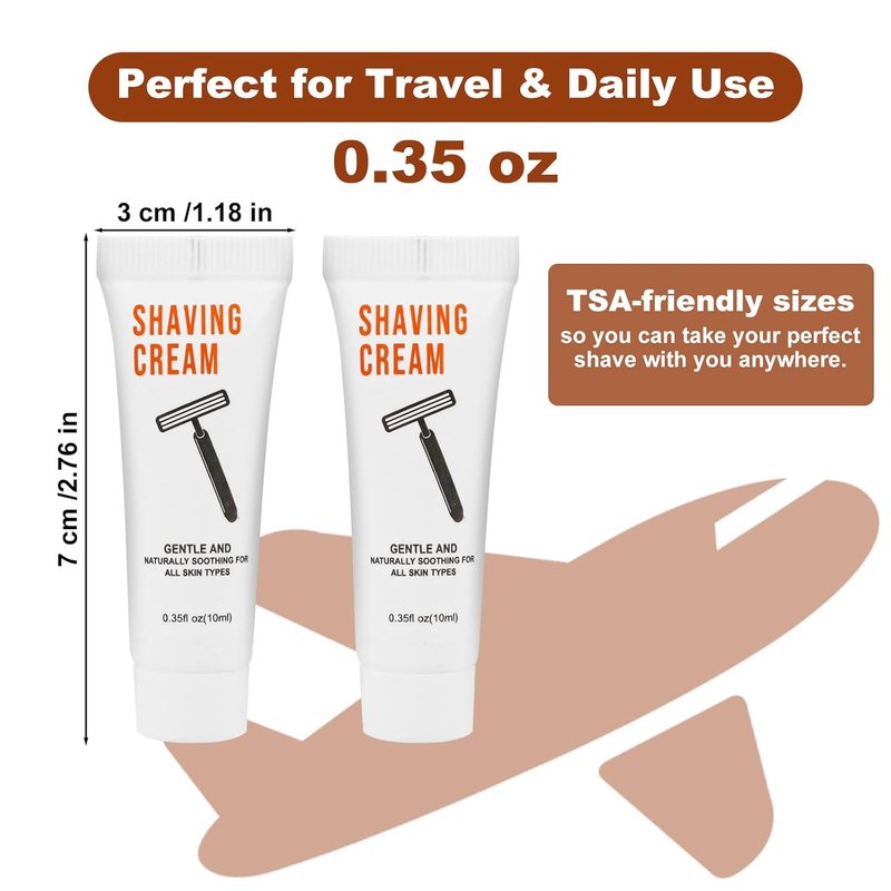 Shaving Cream Bulk Travel | 200 Disposable 10ml Packs - Jasmine Scented