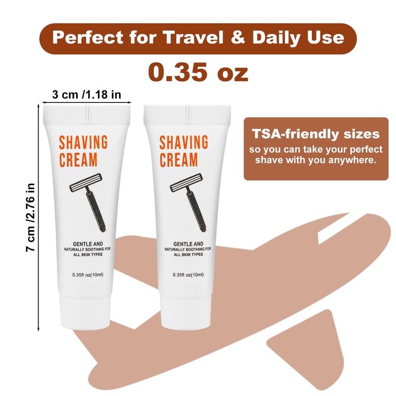200 Shaving Cream Bulk Travel 10ml/0.35fl oz,Disposable Shaving Cream in Bulk Travel Shave Cream for Hotel Homeless,Jasmine