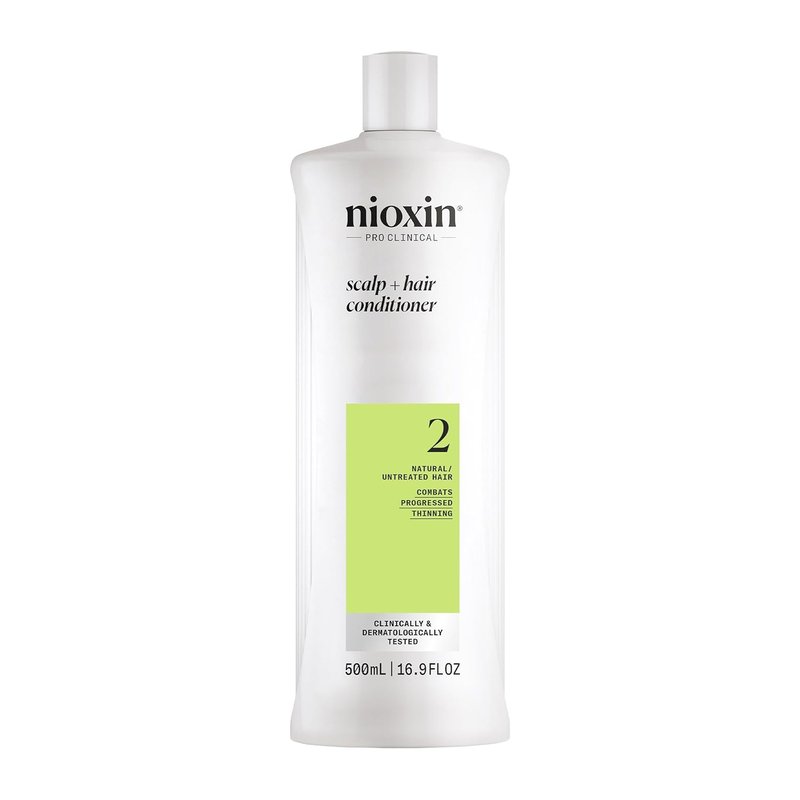 NIOXIN System 2 Scalp & Hair Thickening Conditioner - Boost Density with Niacinamide & Biotin | For Natural Hair
