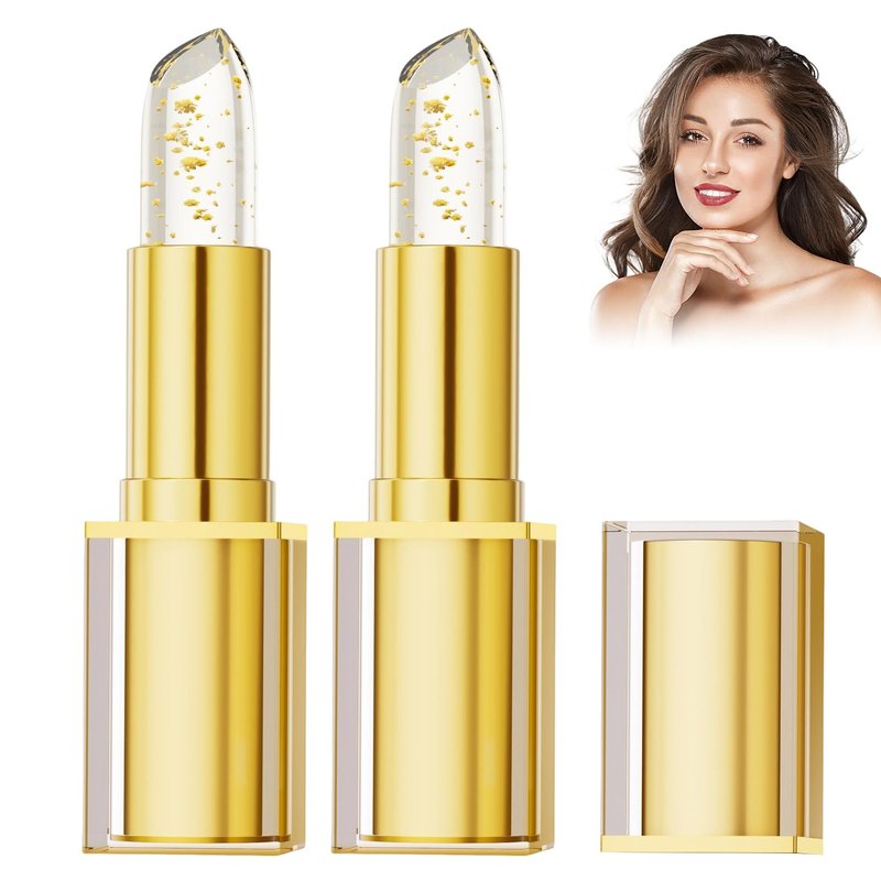 jioijioi 2Pcs True Tone PH Adjusting Lipstick,Clear lip stick That Changes Color,PH Lipstick Color Changing Long Lasting,Color Changing Lipsticks for Women,Long-Lasting Moisturizing Lip Glow