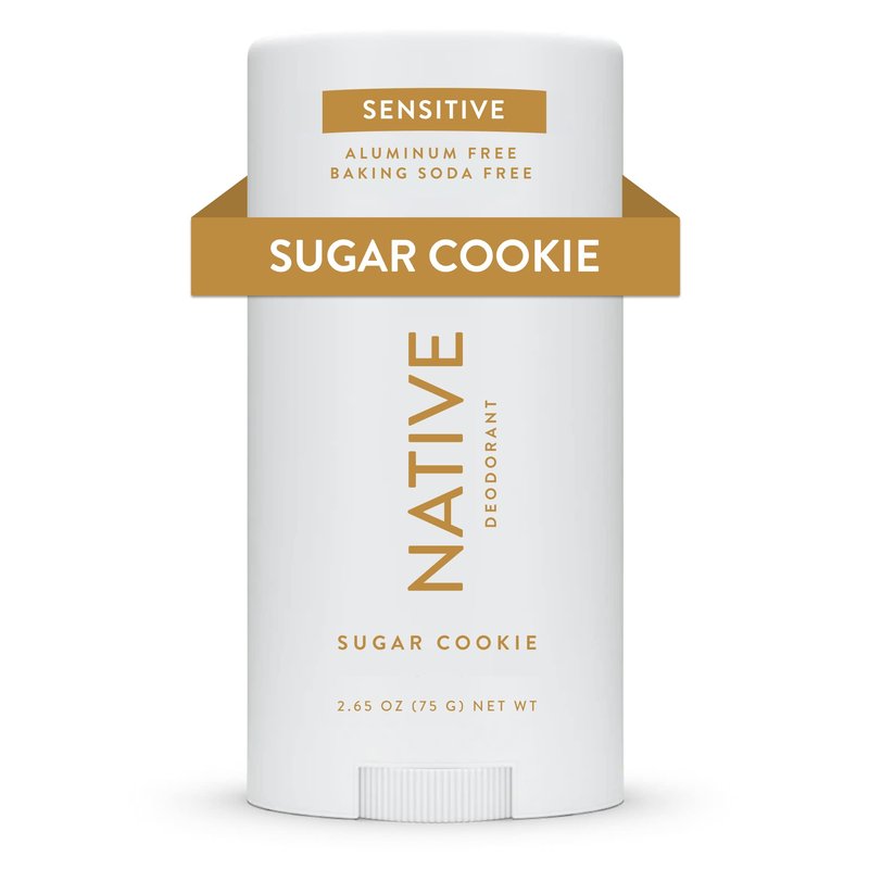 Native Sensitive Deodrant Contains Naturally Derived Ingredients | Deodorant for Women and Men, Aluminum Free, Baking Soda Free, and Shea Butter | Sugar Cookie (Sensitive)