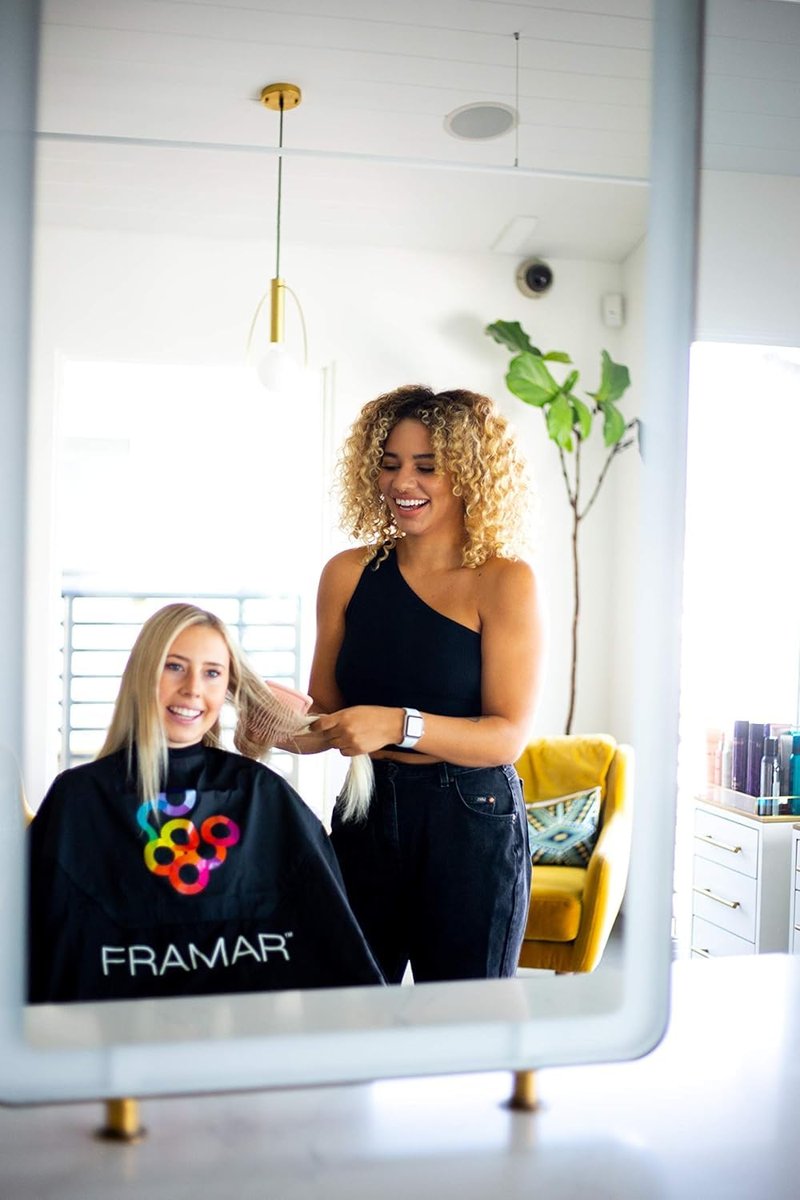 FRAMAR Color Cover Salon Cape - Hair Dye Cape with Snap Closure & Rubberized Chest | Professional Cosmetology Tool