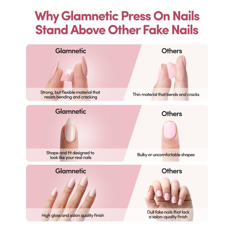 Glamnetic Press On Nails - Short Almond Fake Nails with Tropical 3D Nail Art | Salon Quality Vacation Nails | Sunset Tide |15 Sizes - 30 Nail Kit with Glue