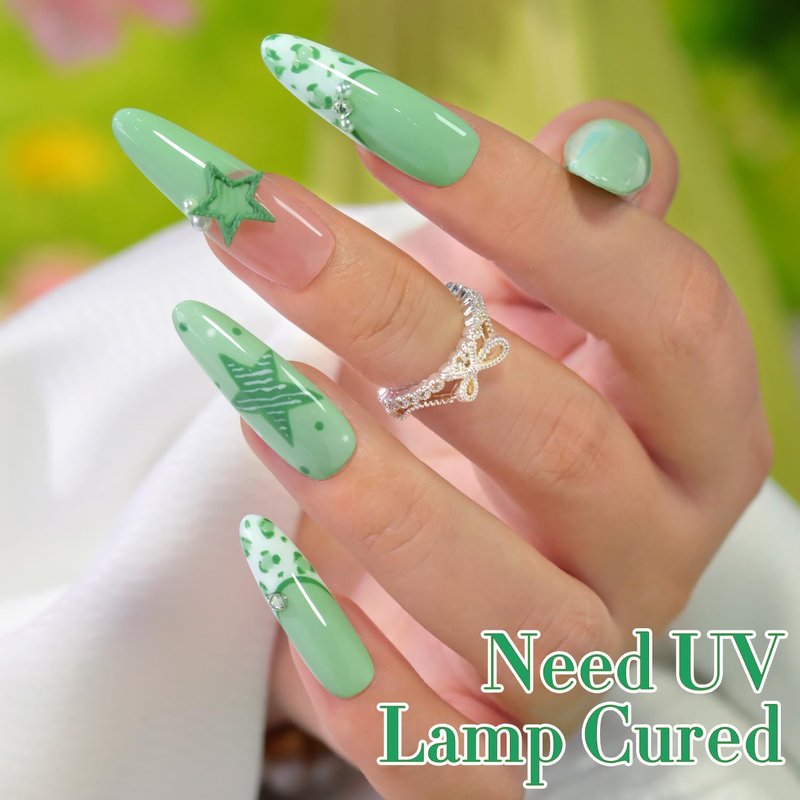 Double Rhythm 15ML Gel Nail Polish Pure Sheer Same Color Same Bottle Soak Off Gel Polish Art Manicure Salon DIY at Home for Women (Light Sage Green-A1773)