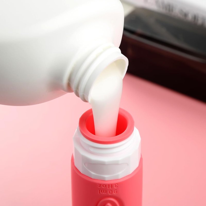 Mrsdry Travel Bottles - TSA Approved 3oz Leak-Proof Silicone Containers | BPA-Free Travel Accessories (4 Pack)