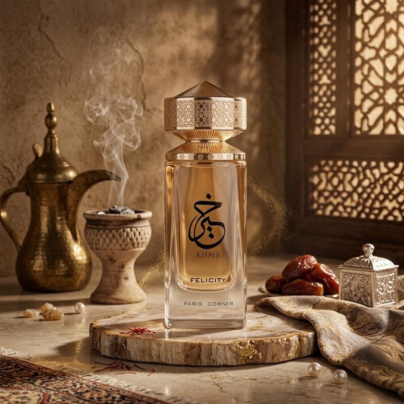 Khair Felicity Perfume - Sparkling Unisex Fragrance with Champagne, Cassis, Rose & Vanilla | 3.4 fl oz