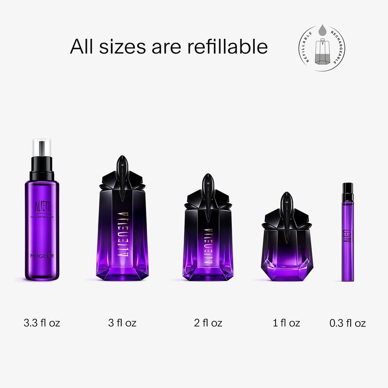 Mugler - Alien Extraintense - Eau de Parfum - Womens Perfume - Floral Scent - With Jasmine, Vanilla and Tuberose - 0.3 Fl Oz