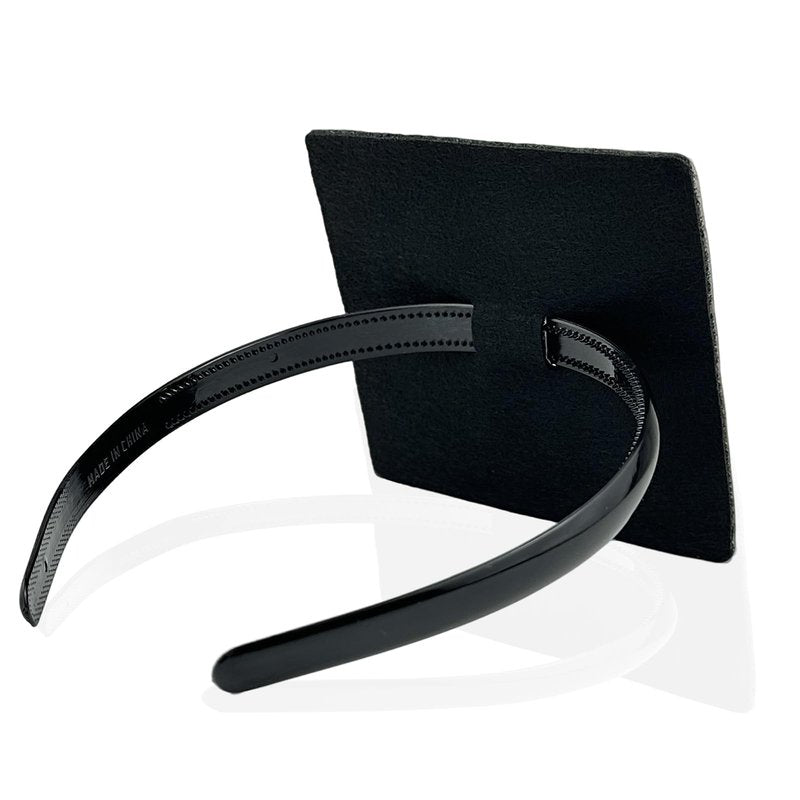 LIHELEI Graduation Cap Headband, Pro-Grip Stabilizer Grad Cap Headband Insert for Suitable for All Hairstyles-1 Pack Black
