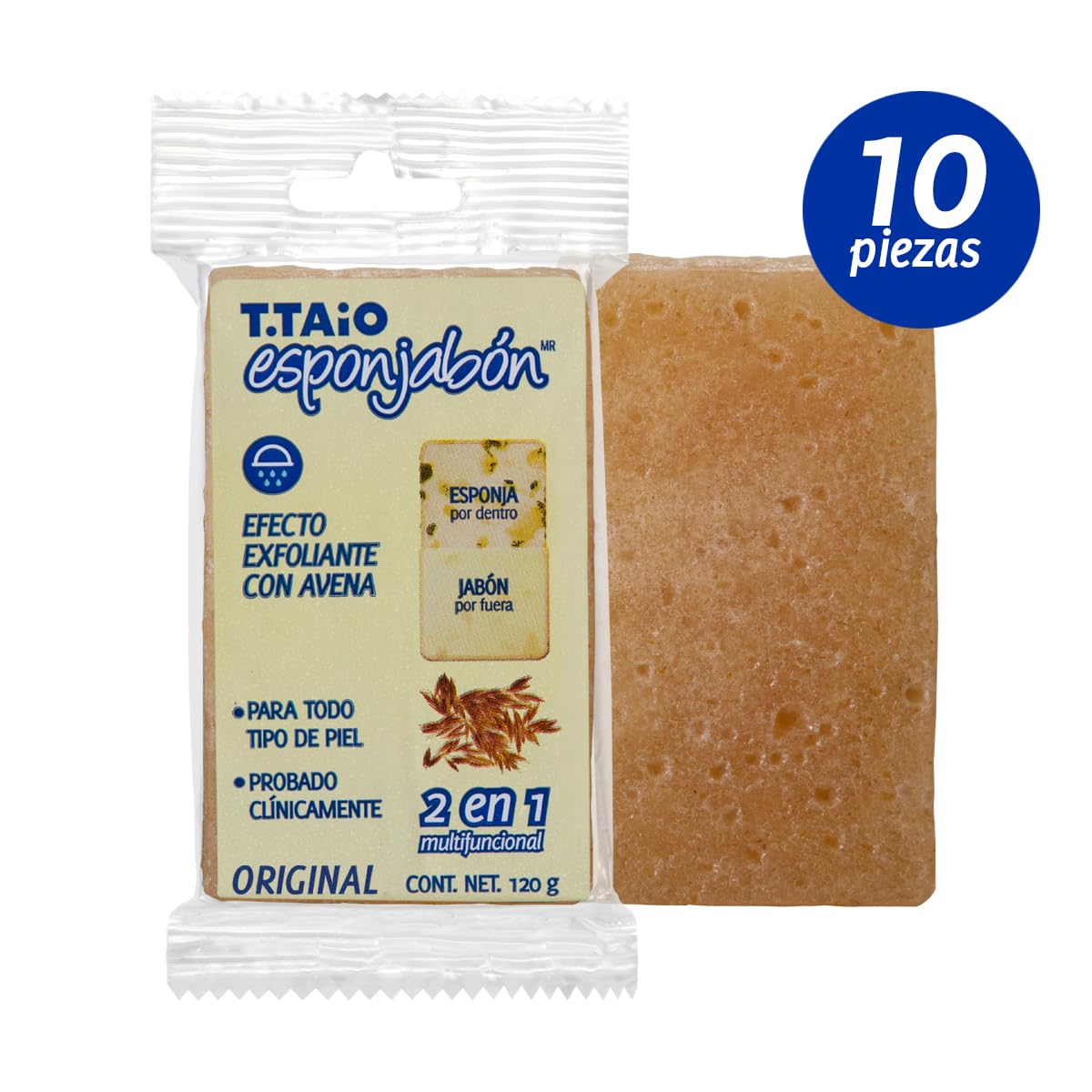 SOAP SPONGE OATMEAL 10 PACK