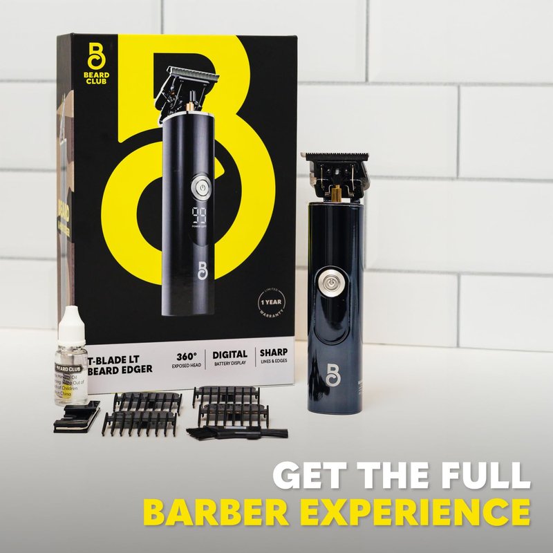 Beard Trimmer for Men - Professional T-Blade Electric Shaver & Hair Clippers | Cordless Zero Gapped Edger Grooming Kit