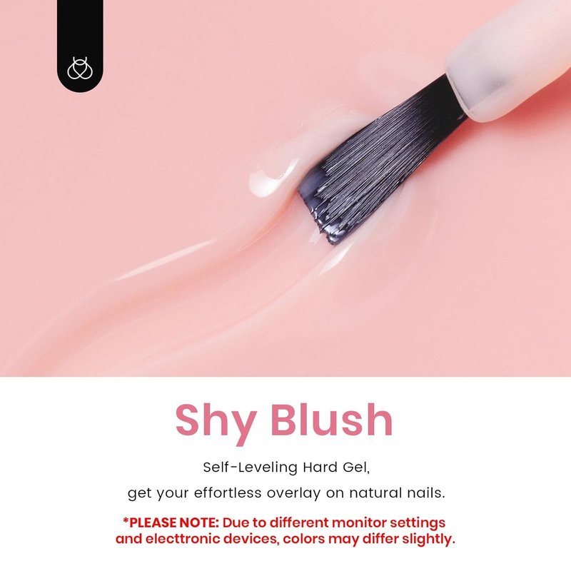 Beetles Builder Gel for Nails, 8 in 1 Pink Building Nail Gel Baby Pink Color Shy Blush Strengthener Gel for Nails Builder Apex & Extension Beauty Gift Sets for Women