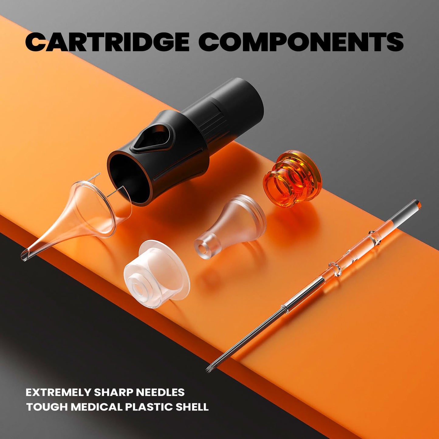 20 Pcs 1003RL Tattoo Cartridge Needles - #10 Bugpin Round Liner Tattoo Needles Pro Sterilization and Safety for Tattoo Pen