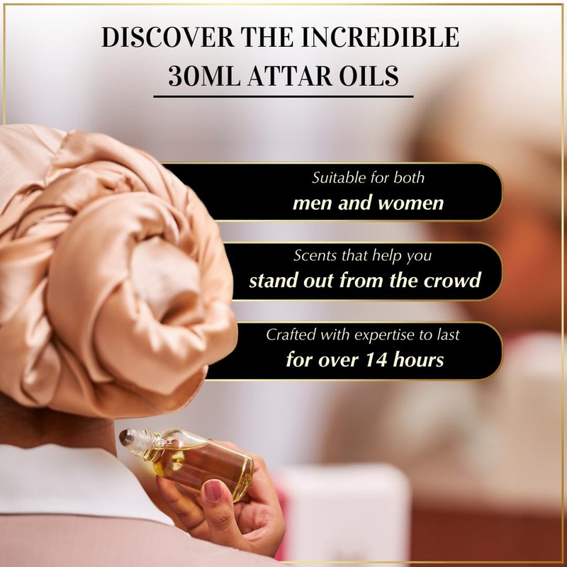 Dukhni Sandalia Attar Oil Arab perfume oils for men and women | 30ml Pure roll on perfume, sandal, sandalwood oil fragrance | Eid, Ramadan Hampers & Gifts, Vegan Islamic Scents