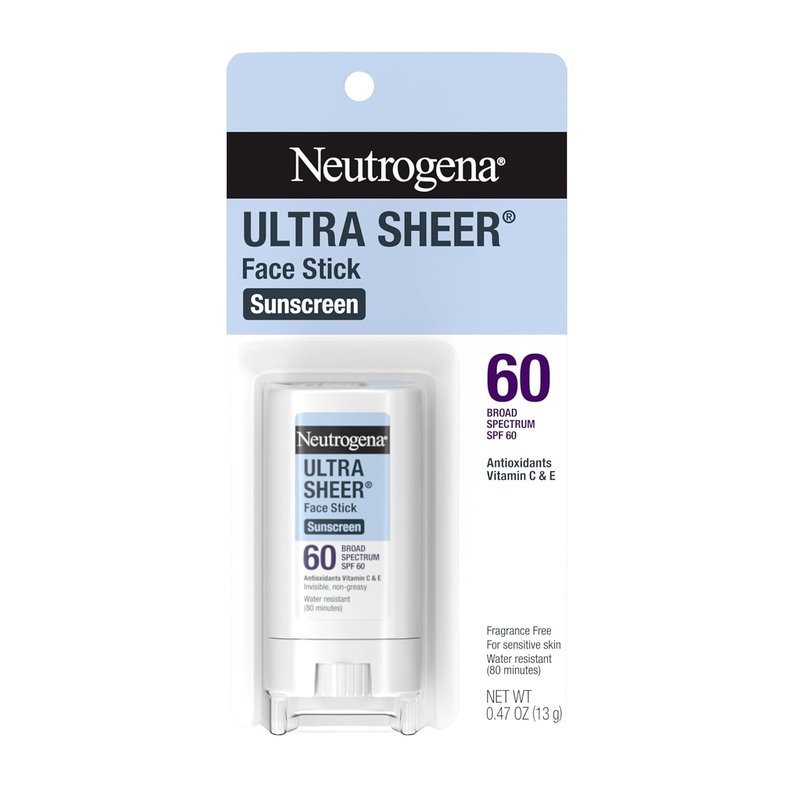 Neutrogena Ultra Sheer Stick Sunscreen SPF 60 - Invisible Finish, Broad Spectrum Protection | Travel Size .47 oz