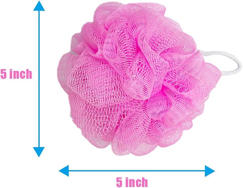 Skiennix Bath Loofah Set - 10 Colorful Exfoliating Sponges for Kids & Adults | Soft Mesh Design